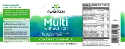 Label for Multi without Iron