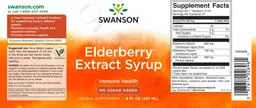 Label for Elderberry Extract Syrup