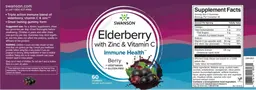 Label for Elderberry with Zinc & Vitamin C Berry