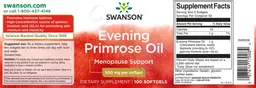 Label for Evening Primrose Oil 500 mg