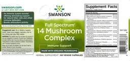 Label for Full Spectrum 14 Mushroom Complex