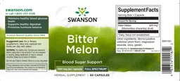 Label for Bitter Melon 500 mg Full Spectrum