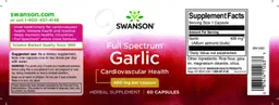 Label for Full Spectrum Garlic 400 mg