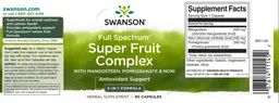 Label for Full Spectrum Super Fruit Complex