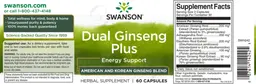 Label for Dual Ginseng Plus
