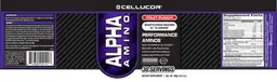 Label for Alpha Amino Fruit Punch