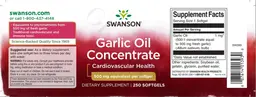 Label for Garlic Oil Concentrate