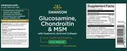 Label for Glucosamine, Chondroitin & MSM with Mobilee