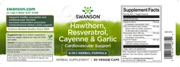 Label for Hawthorn, Resveratrol, Cayenne & Garlic