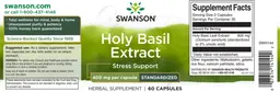 Label for Holy Basil Extract 400 mg