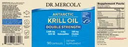 Label for Antarctic Krill Oil Double Strength
