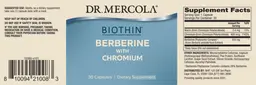Label for Biothin Berberine with Chromium