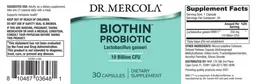 Label for Biothin Probiotic 10 Billion CFU