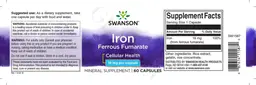 Label for Iron 18 mg