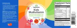 Label for Kids Multivitamin Mixed Fruit
