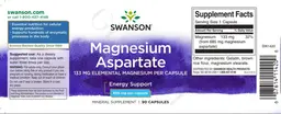 Label for Magnesium Aspartate