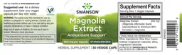 Label for Magnolia Extract 200 mg