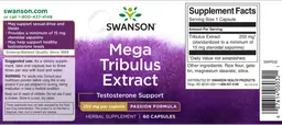 Label for Mega Tribulus Extract