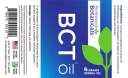 Label for BCT Herbal Oil