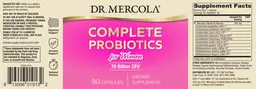 Label for Complete Probiotics for Women