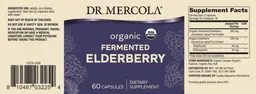Label for Organic Fermented Elderberry