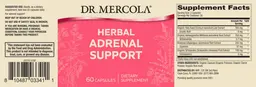 Label for Herbal Adrenal Support