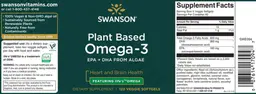 Label for Plant Based Omega-3