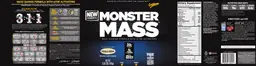 Label for Monster Mass Vanilla Creme