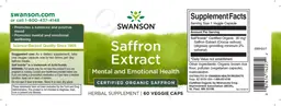Label for Saffron Extract