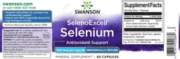 Label for SelenoExcell Selenium 200 mcg