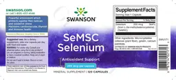 Label for SeMSC Selenium 200 mcg