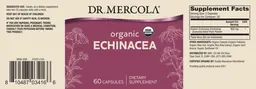 Label for Organic Echinacea
