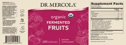 Label for Organic Fermented Fruits