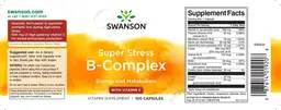 Label for Super Stress B-Complex with Vitamin C