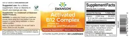 Label for Activated B12 Complex Natural Cherry Flavor