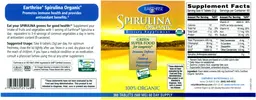 Label for Spirulina Organic Tablets