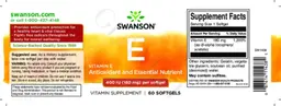 Label for Vitamin E 400 IU (180 mg)