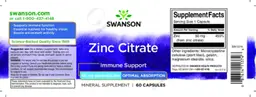 Label for Zinc Citrate 50 mg