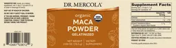 Label for Organic Maca Powder Gelatinized