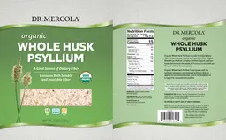 Label for Organic Whole Husk Psyllium