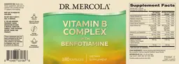 Label for Vitamin B Complex with Benfotiamine