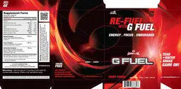 Label for G Fuel Fruit Punch