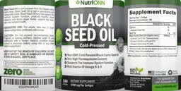 Label for Black Seed Oil