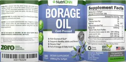 Label for Borage Oil