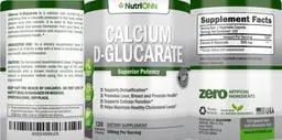 Label for Calcium D-Glucarate
