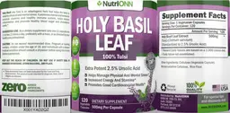 Label for Holy Basil Leaf