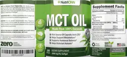 Label for MCT Oil
