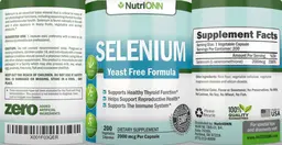 Label for Selenium 2000 mcg