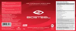 Label for Biosteel High Performance Sports Drink