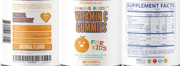Label for Vitamin C Gummies For Kids